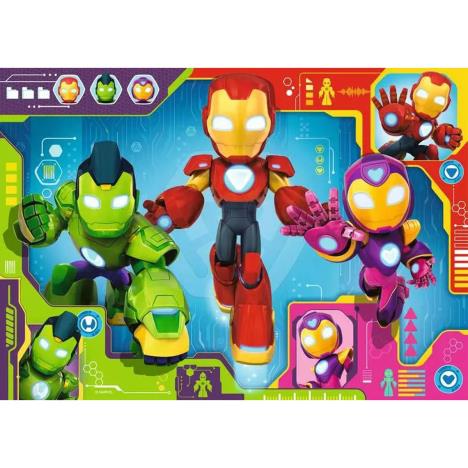 Iron Man & His Awesome Friends 24pc Giant Floor Jigsaw Puzzle Extra Image 1